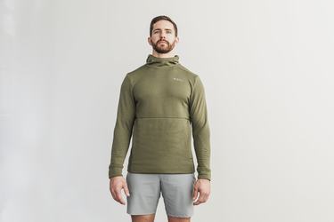 Nobull Performance Men's Hoodie Green | Australia (XM2647)